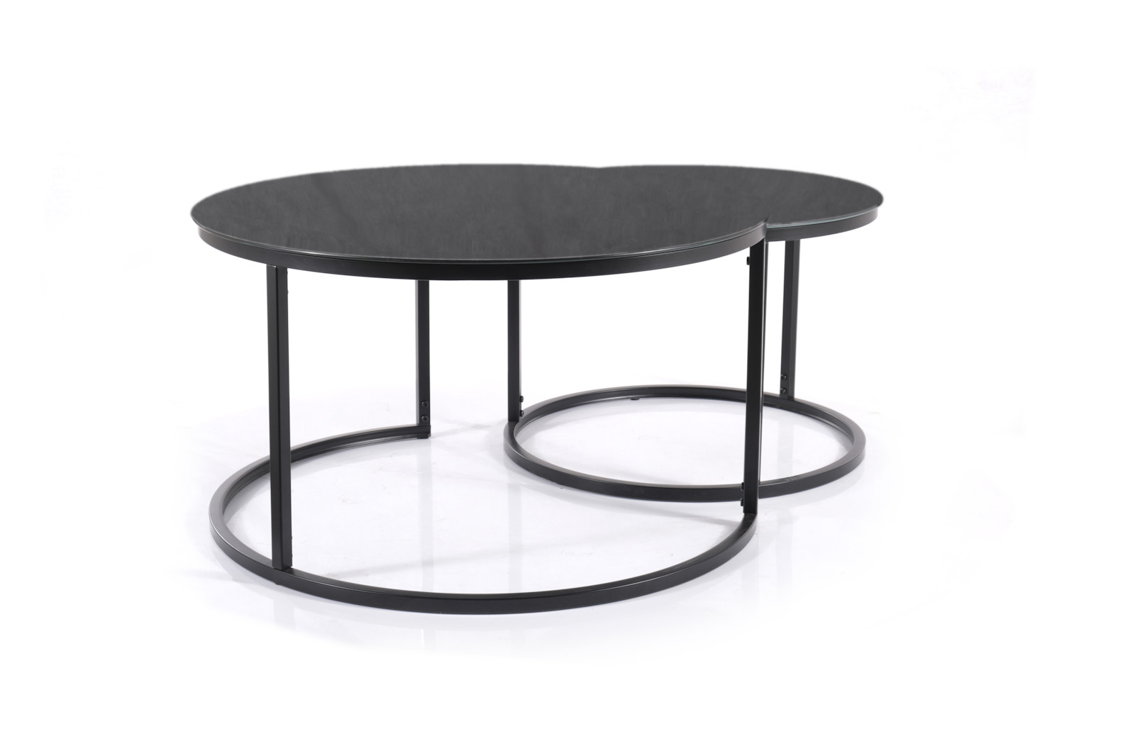 Konferenční stolek černá/černá mat ATLANTA D - zobrazení 360