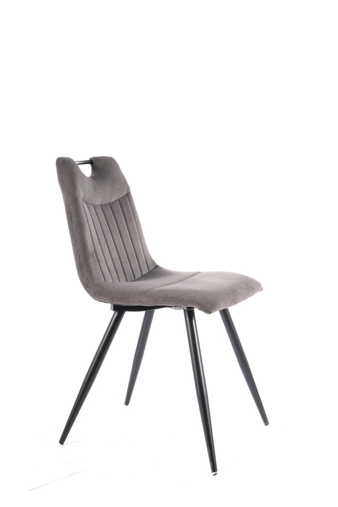 Židle jídelní černá/šedá ORFE SZTRUKS - zobrazení 360