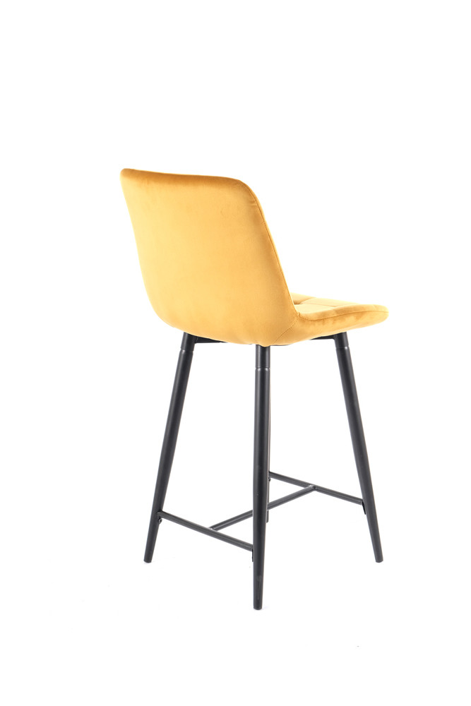 Židle barová curry CHIC H-2 VELVET - zobrazení 360