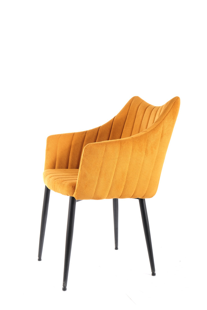 Židle jídelní černá/žlutá MONTE SZTRUKS - zobrazení 360