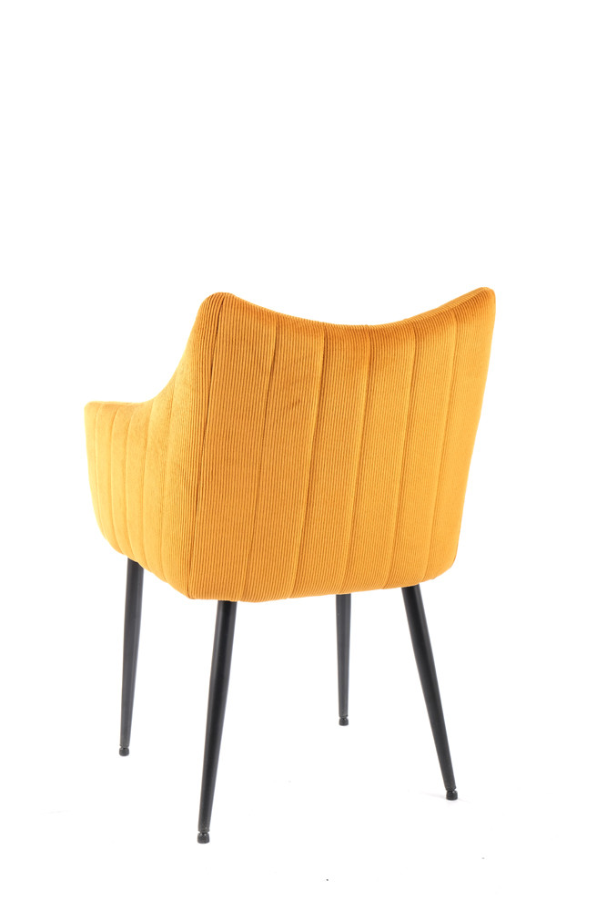 Židle jídelní černá/žlutá MONTE SZTRUKS - zobrazení 360