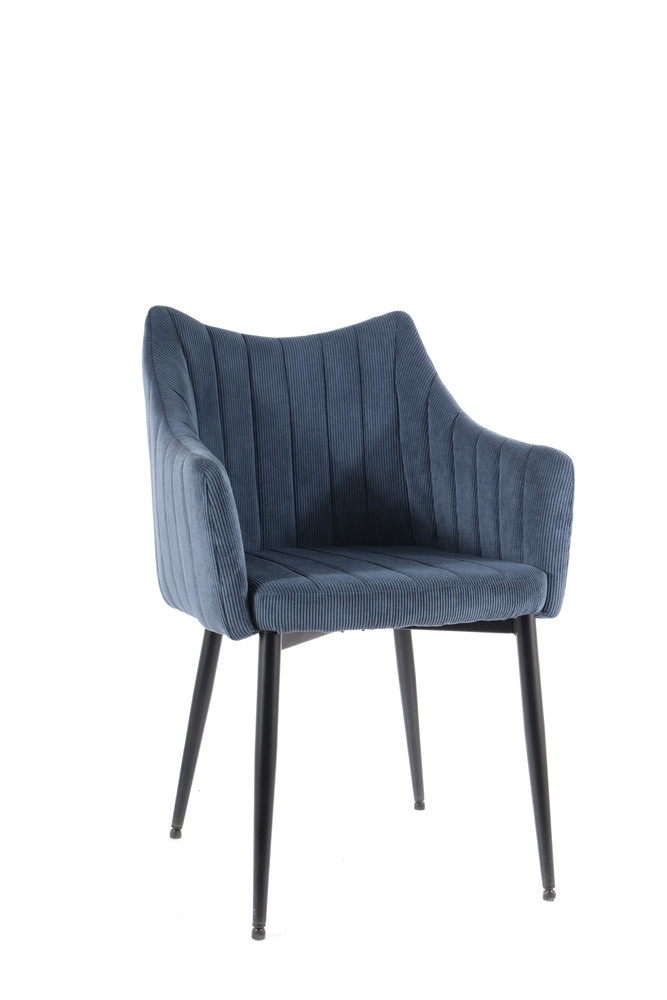 Židle jídelní černá/modrá MONTE SZTRUKS - zobrazení 360