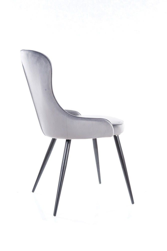 Židle jídelní Bluvel 14 šedá LOTUS VELVET - zobrazení 360