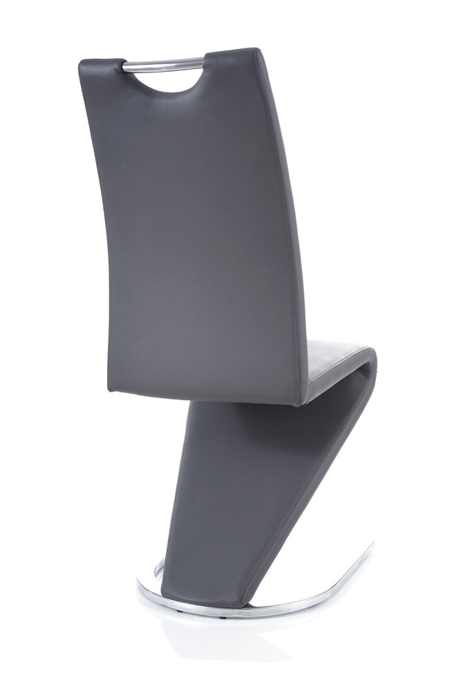 Jídelní židle černá matná/šedá H-090 VELVET - zobrazení 360