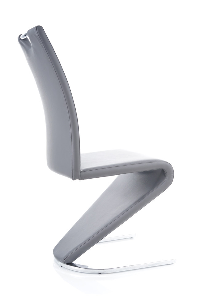 Jídelní židle černá matná/šedá H-090 VELVET - zobrazení 360