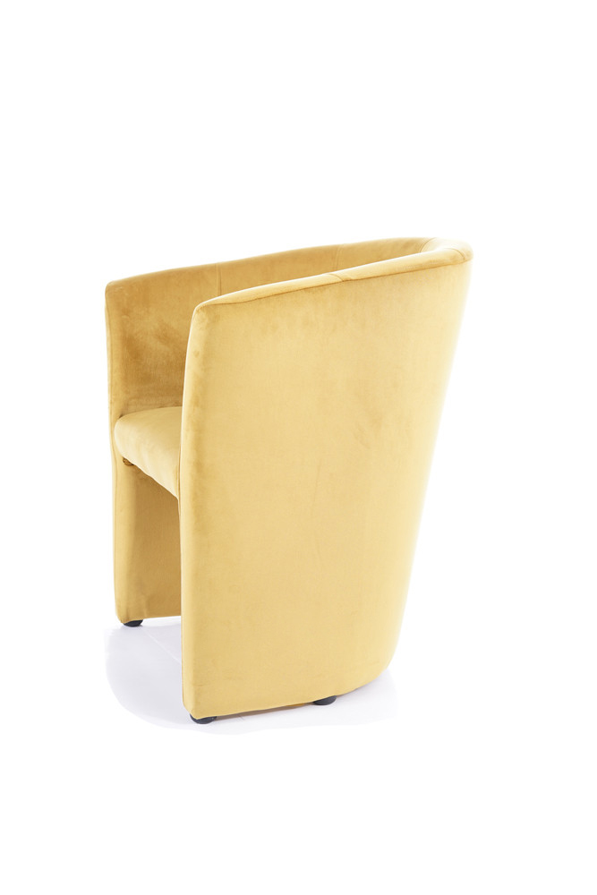 Křeslo tmavě béžové TM-1 VELVET - zobrazení 360