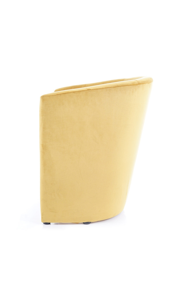Křeslo tmavě béžové TM-1 VELVET - zobrazení 360