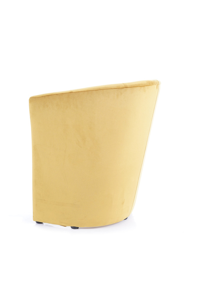 Křeslo tmavě béžové TM-1 VELVET - zobrazení 360