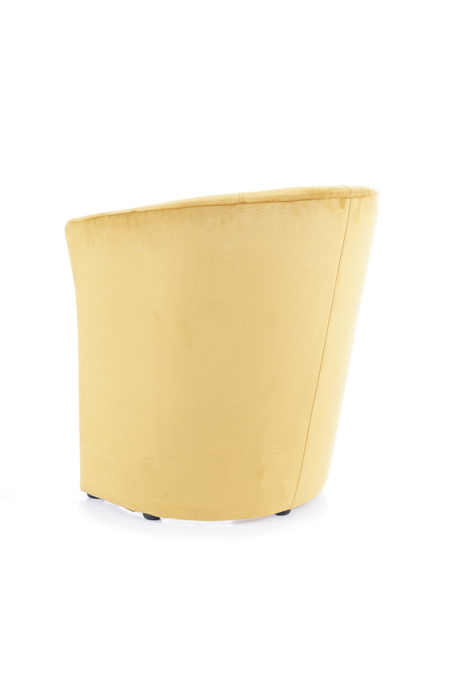 Křeslo tmavě béžové TM-1 VELVET - zobrazení 360