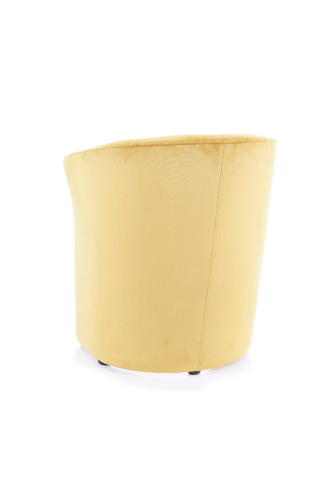 Křeslo tmavě béžové TM-1 VELVET - zobrazení 360