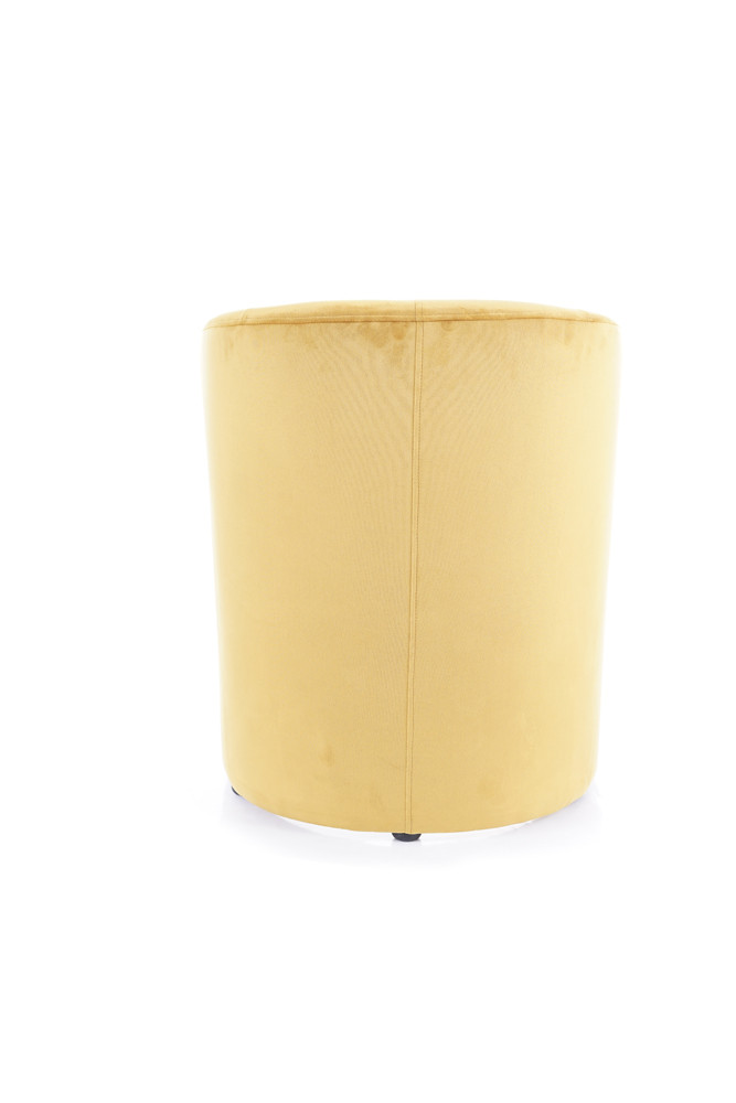 Křeslo tmavě béžové TM-1 VELVET - zobrazení 360