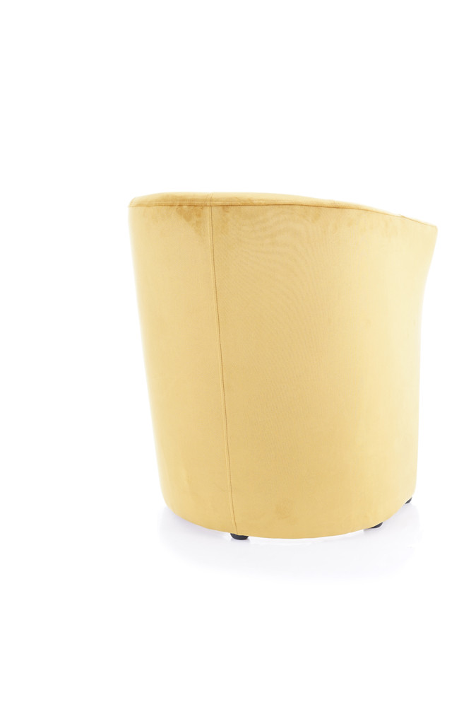 Křeslo tmavě béžové TM-1 VELVET - zobrazení 360