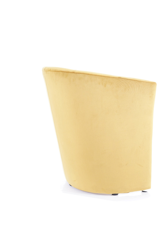 Křeslo tmavě béžové TM-1 VELVET - zobrazení 360