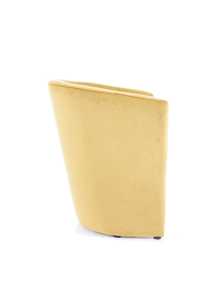 Křeslo tmavě béžové TM-1 VELVET - zobrazení 360