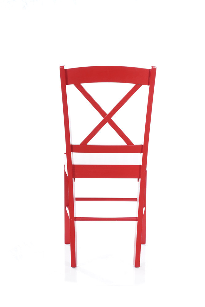 Jídelní židle dřevěná červená CD-56 - zobrazení 360