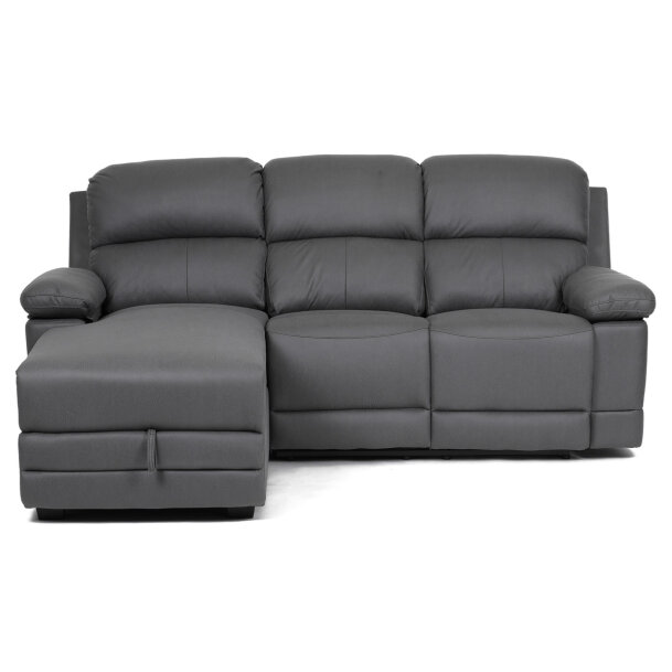 Rohová sedací souprava LEVÁ šedá ASD-4213L GREY