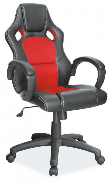 Židle kancelářská červená Q-103