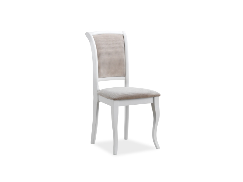 Židle jídelní bílá/béžová MN-SC