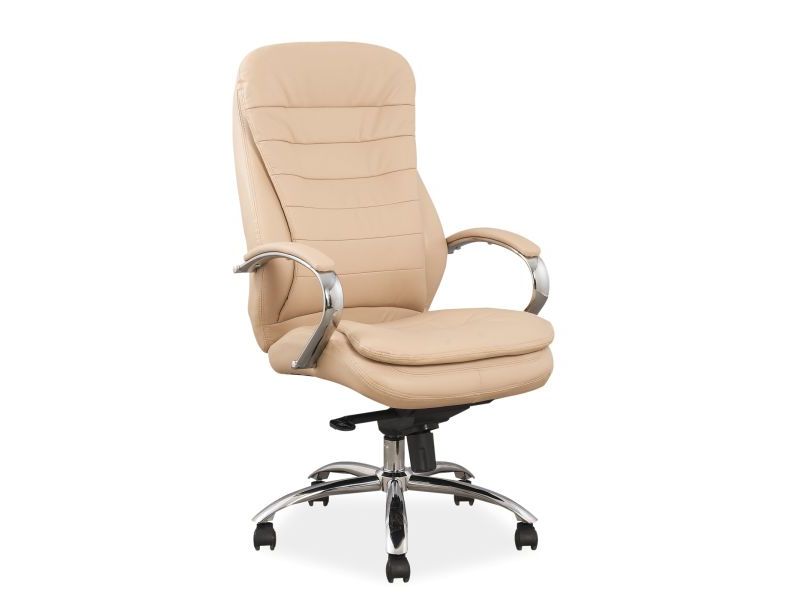 Židle kancelářská béžová Q-154