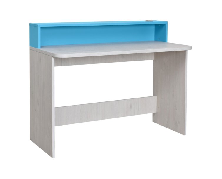 Psací stůl dub bílý/modrá NUMERO