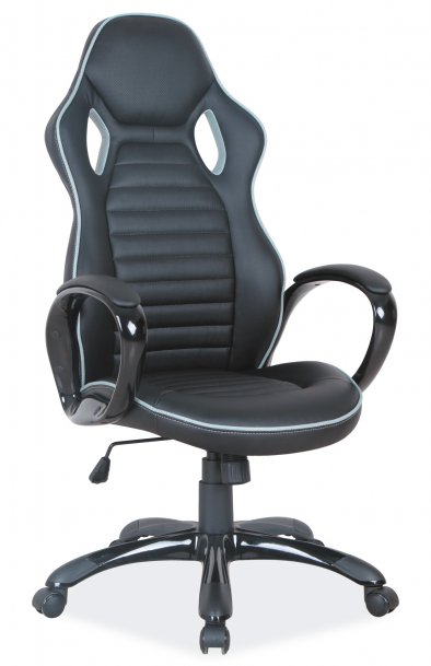 Židle kancelářská šedé prošití Q-105