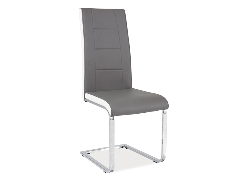 Židle jídelní šedá/bílá H-629