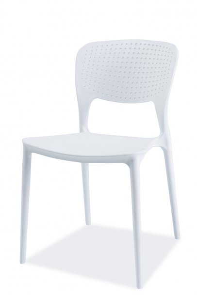 Židle jídelní plastová bílá AXO