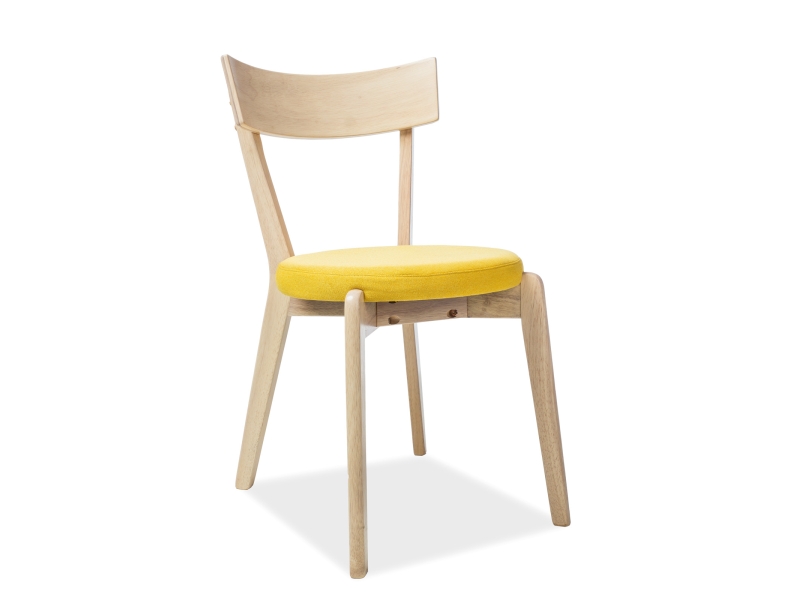 Židle jídelní dub medový/žlutá NELSON