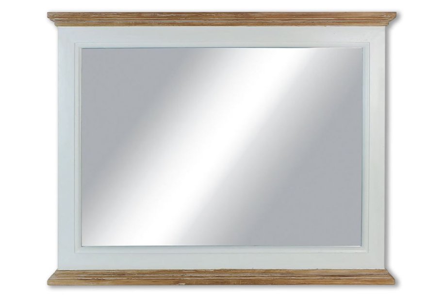 Zrcadlo bílá antik/přírodní XT053