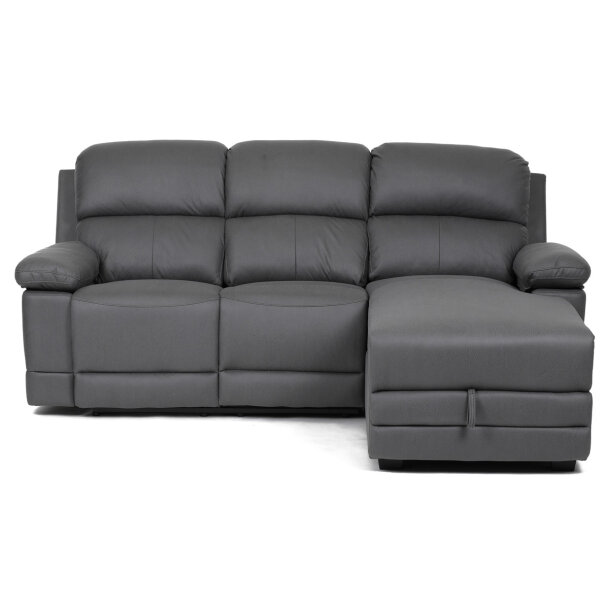 Rohová sedací souprava PRAVÁ šedá ASD-4213P GREY
