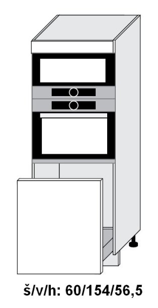 Dolní skří PLATINUM WHITE 60 cm
