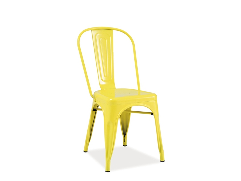 Židle jídelní žlutá LOFT