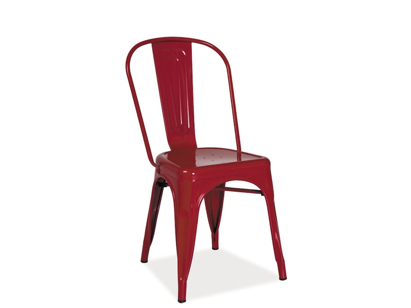 Židle jídelní červená LOFT