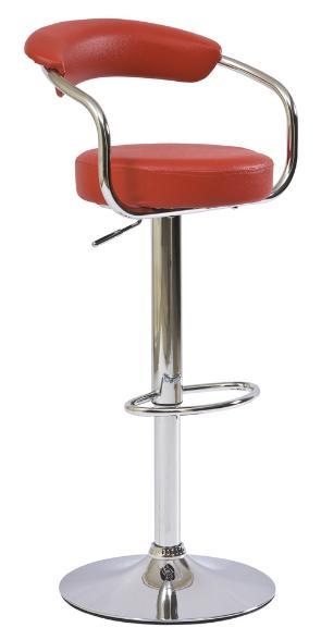Židle barová červená Krokus C-231