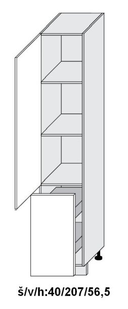 Dolní skříňka vysoká QUANTUM VANILA 40 cm