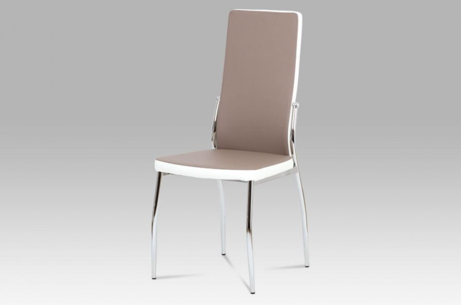 Židle jídelní lanýžová/bílá AC-1693 LAN