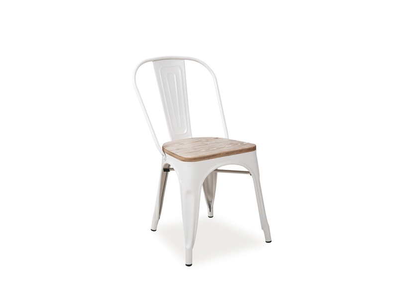 Židle jídelní ořech/bílá LOFT