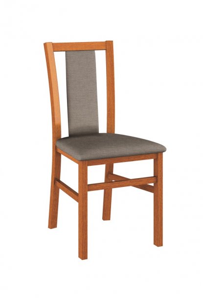 Jídelní dřevěná židle čalouněná šedá HUBERT