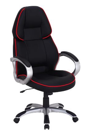 Židle kancelářská ecokůže černá Q-067