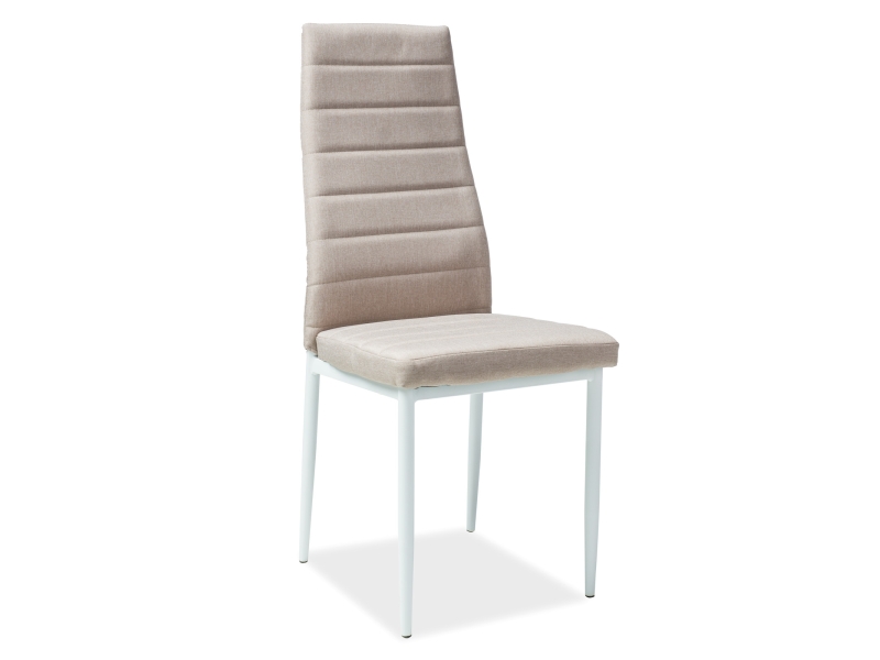 Židle jídelní bílá/béžová H-266