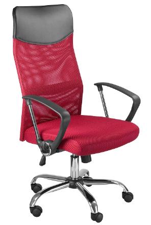 Židle kancelářská červená Q-026