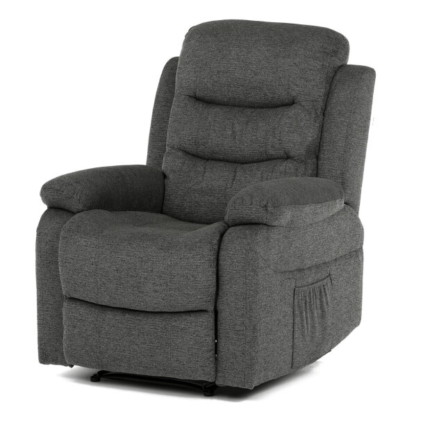 Křeslo relaxační manuální šedá TV 4086 GREY
