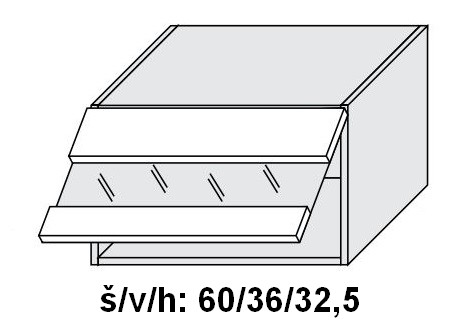 Horní skříňka SILVER+ DUB SONOMA 60 cm