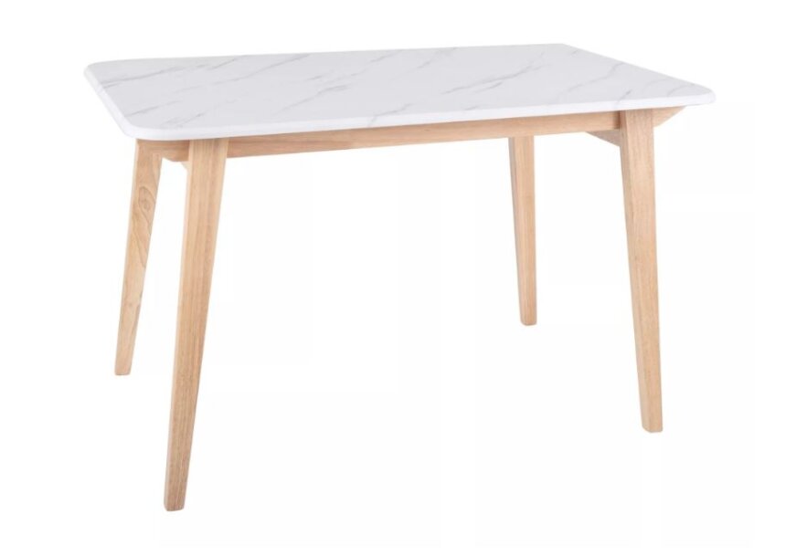 Stůl jídelní dub/mramor MARCUS