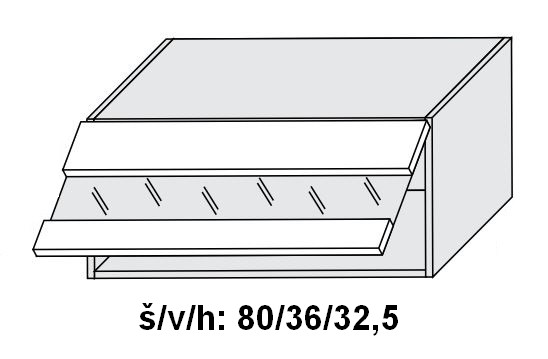 Horní skříňka SILVER+ DUB SONOMA 80 cm