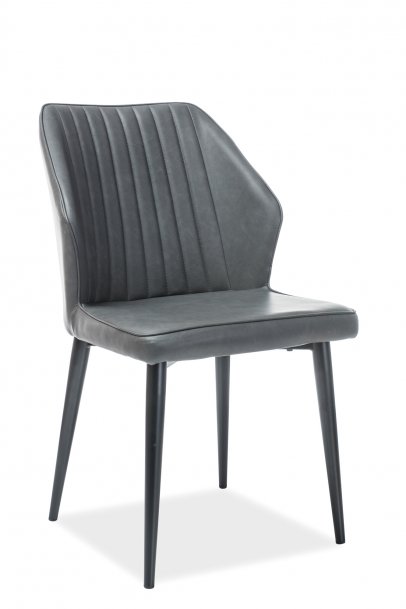 Židle jídelní černá/šedá APOLLO