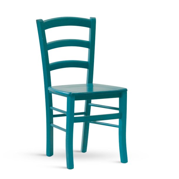 Židle jídelní masivní modrá PAYSANE COLOR