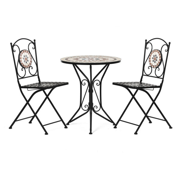 Zahradní set stůl + 2 židle mozaika US1200 SET