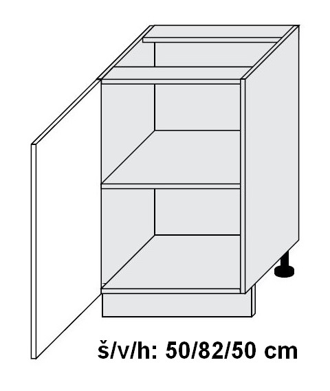 Dolní skříňka levá FIUGGI DUB ARTISAN 50 cm