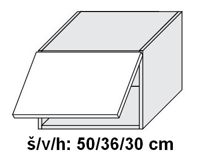 Horní skříňka SILVER+ DUB SONOMA 50 cm
